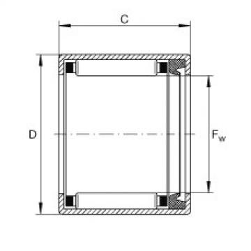 Drawn cup needle roller bearings with open ends - SCE1011-P