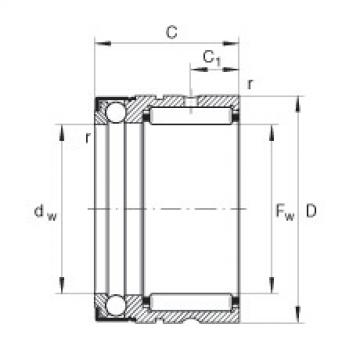 Needle roller/axial ball bearings - NX15-Z-XL