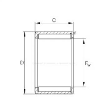 Drawn cup needle roller bearings with open ends - HN0808