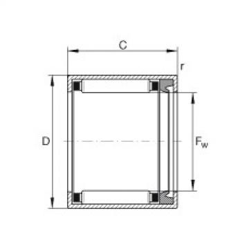 Drawn cup needle roller bearings with open ends - HK0810-RS