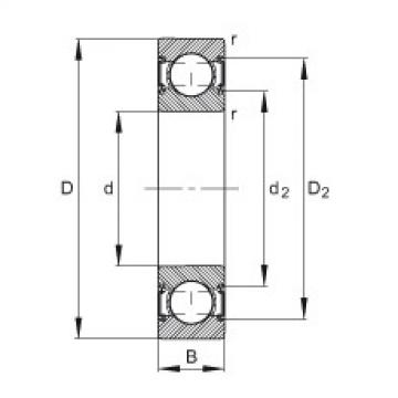 Deep groove ball bearings - 6002-C-2HRS