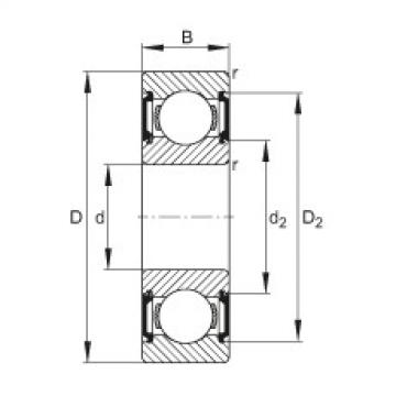 Deep groove ball bearings - 6000-C-2BRS