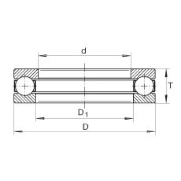 Axial deep groove ball bearings - 1007