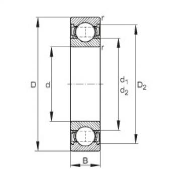 Deep groove ball bearings - 6002-2RSR