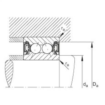 Angular contact ball bearings - 3809-B-2RZ-TVH