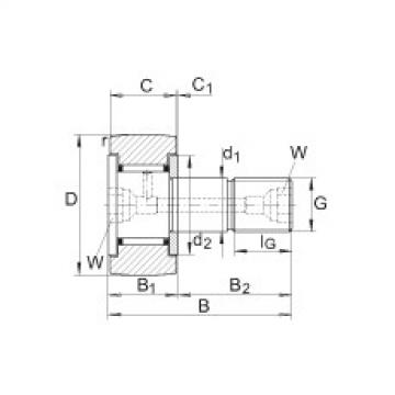 Stud type track rollers - KR22