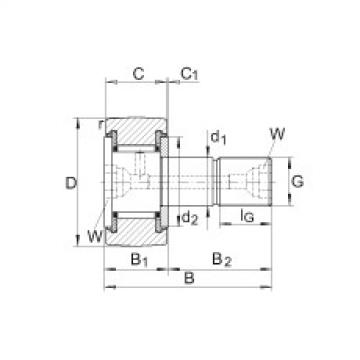 Stud type track rollers - KR22-PP