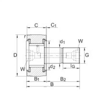 Stud type track rollers - KRV26-PP