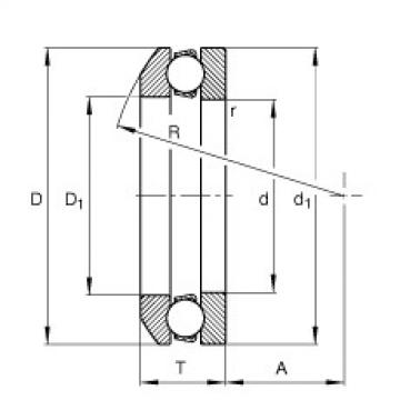 Axial deep groove ball bearings - 53201 + U201