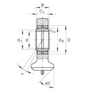 Hydraulic rod ends - GK20-DO