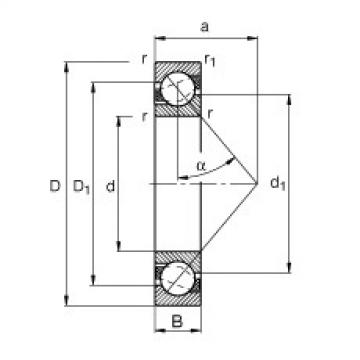 Angular contact ball bearings - 7306-B-XL-JP