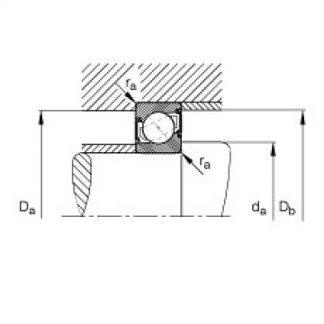 Angular contact ball bearings - 7004-B-XL-2RS-TVP