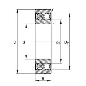 Self-aligning ball bearings - 2200-2RS-TVH