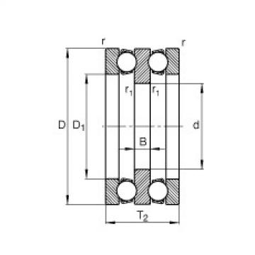 Axial deep groove ball bearings - 52213