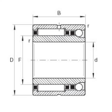 Needle roller/angular contact ball bearings - NKIA5901-XL