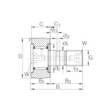 Stud type track rollers - KR35