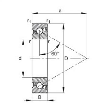 Axial angular contact ball bearings - 7602025-2RS-TVP