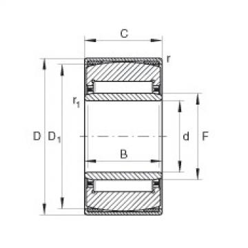 Aligning needle roller bearings - PNA22/44-XL