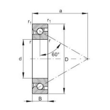 Axial angular contact ball bearings - 7602017-TVP