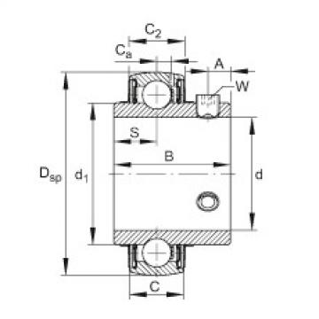 Radial insert ball bearings - UC205-13