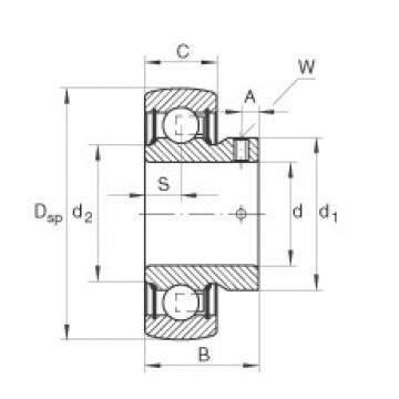 Radial insert ball bearings - AY15-XL-NPP-B