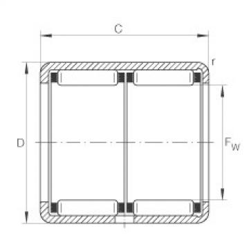 Drawn cup needle roller bearings with open ends - HK2030-ZW