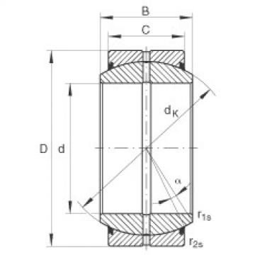 Radial spherical plain bearings - GE120-DO-2RS