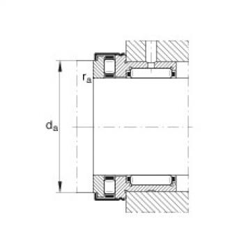 Needle roller/axial cylindrical roller bearings - NKXR40-Z-XL