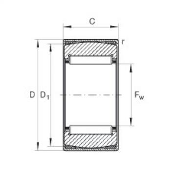 Aligning needle roller bearings - RPNA18/32-XL