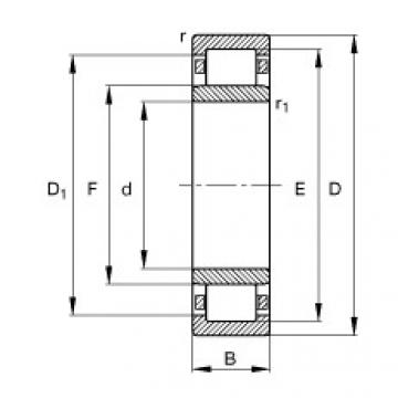 Cylindrical roller bearings - NU1009-XL-M1