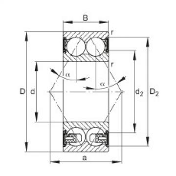 Angular contact ball bearings - 3203-BD-XL-2HRS-TVH