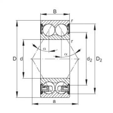 Angular contact ball bearings - 3204-BD-XL-2Z-TVH