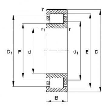 Cylindrical roller bearings - NJ209-E-XL-TVP2