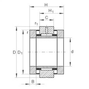 Needle roller/axial cylindrical roller bearings - ZARN1545-TV