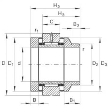 Needle roller/axial cylindrical roller bearings - ZARN2557-L-TV