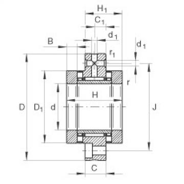 Needle roller/axial cylindrical roller bearings - ZARF1560-TV