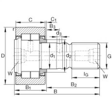 Stud type track rollers - NUKR47