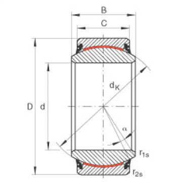 Radial spherical plain bearings - GE140-UK-2RS