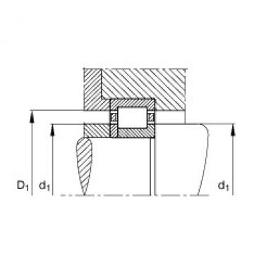 Cylindrical roller bearings - NUP212-E-XL-TVP2