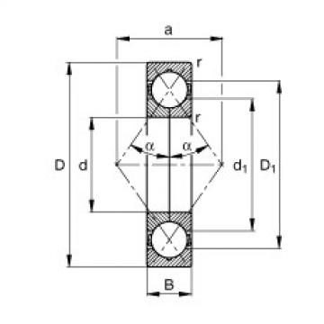 Four point contact bearings - QJ209-XL-TVP