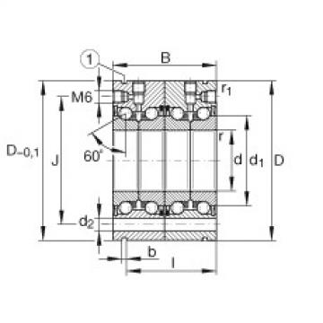 Axial angular contact ball bearings - ZKLF2068-2RS-2AP-XL