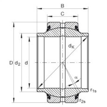 Radial spherical plain bearings - GE40-HO-2RS