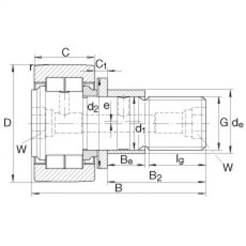 Stud type track rollers - NUKRE40