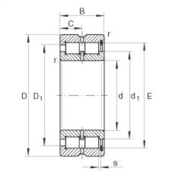 Cylindrical roller bearings - SL185008-XL