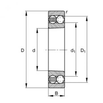 Self-aligning ball bearings - 2205-K-TVH-C3