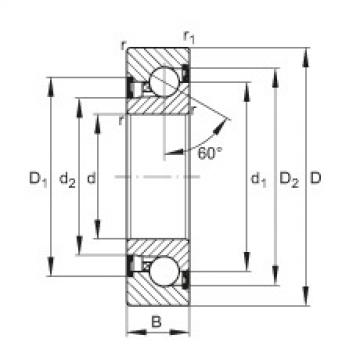 Axial angular contact ball bearings - BSB2047-2Z-SU