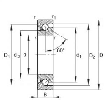 Axial angular contact ball bearings - BSB2562-SU-L055