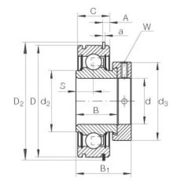 Radial insert ball bearings - RAE40-XL-NPP-NR