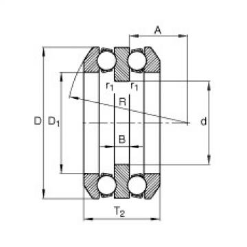 Axial deep groove ball bearings - 54206