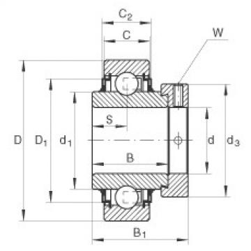 Radial insert ball bearings - E50-XL-KLL